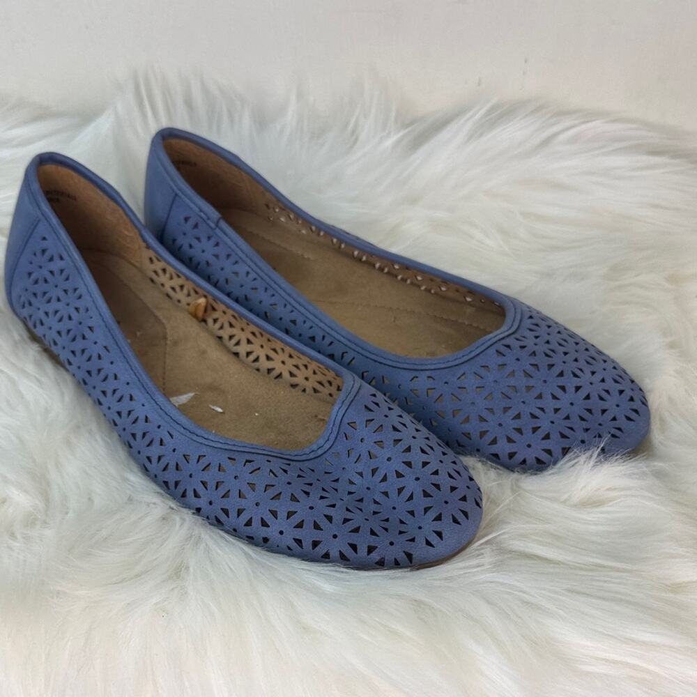 3- NEW! White Mountain Blue Women's Ballet Flats size 10W